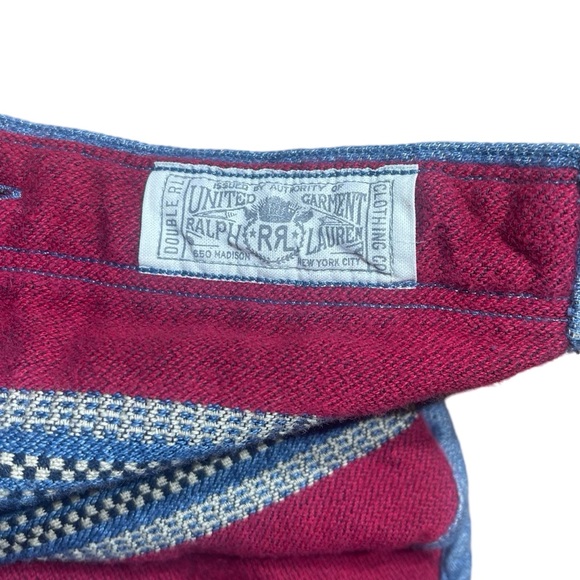 Vintage RRL Ralph Lauren Southwestern Polo Jacquard Chimayo Long Sleeve Workshir - Picture 8 of 11